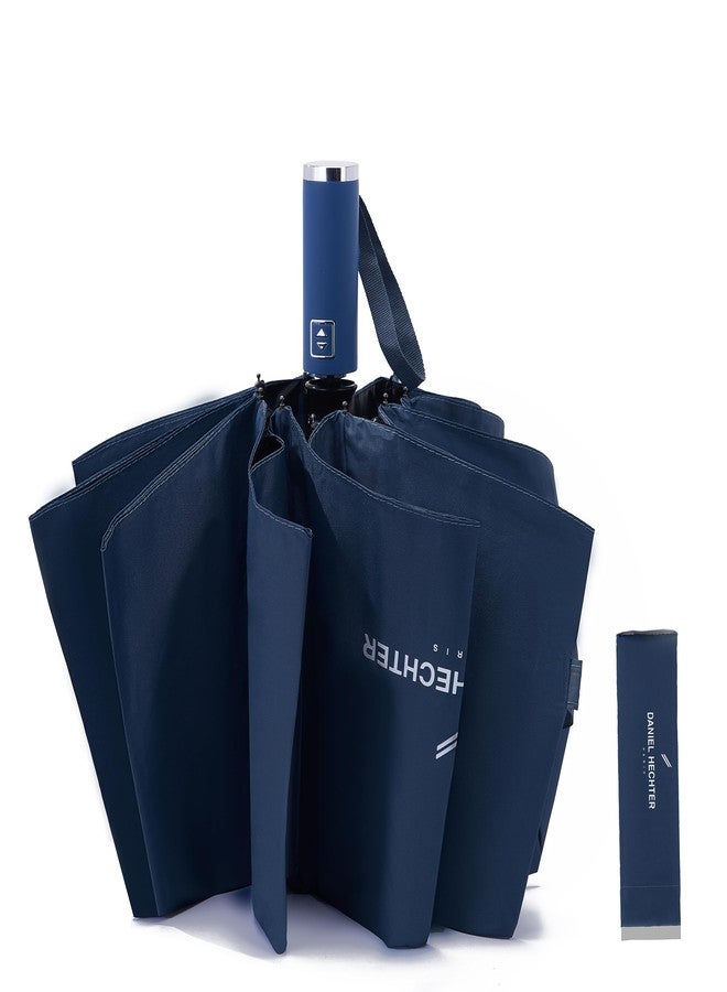 دانيال هيشتر مظلة دانيال هيكتر باريس للجنسين، حماية من الأشعة فوق البنفسجية، فتح وإغلاق تلقائي، مناسبة للمطر والرياح الموسمية وأشعة الشمس | مظلة أوتوماتيكية للرجال والنساء مع غطاء وحقيبة سفر | مقاس عادي - Image 2